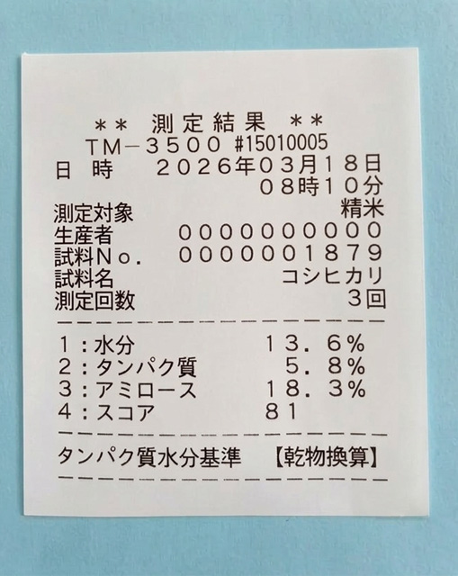測定結果