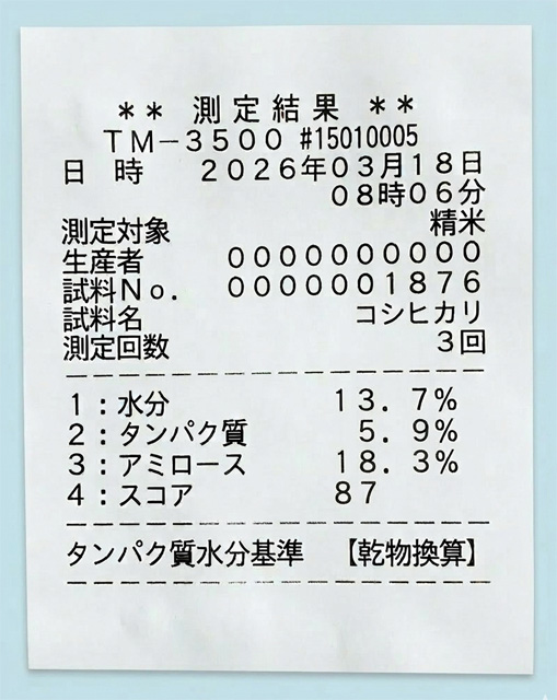 測定結果